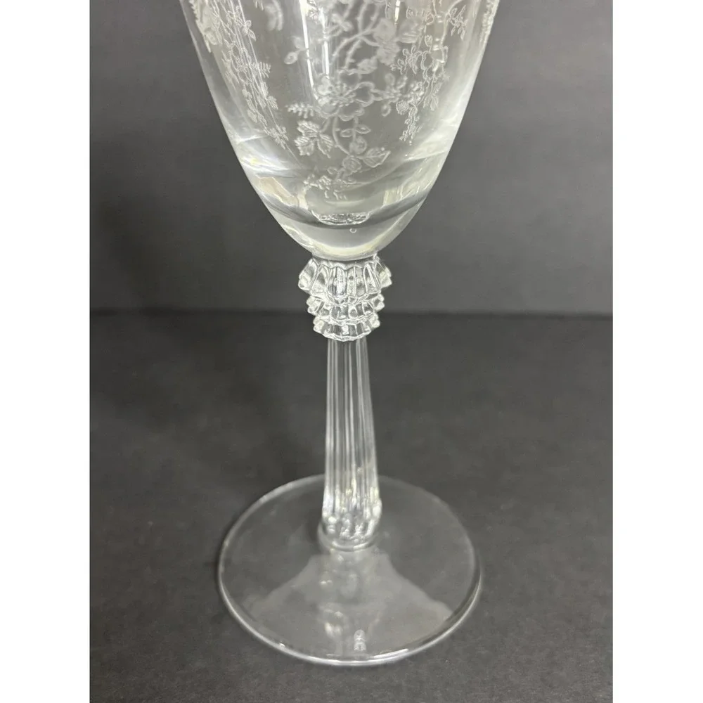 2 Fostoria Romance Water Goblets 7 1/2